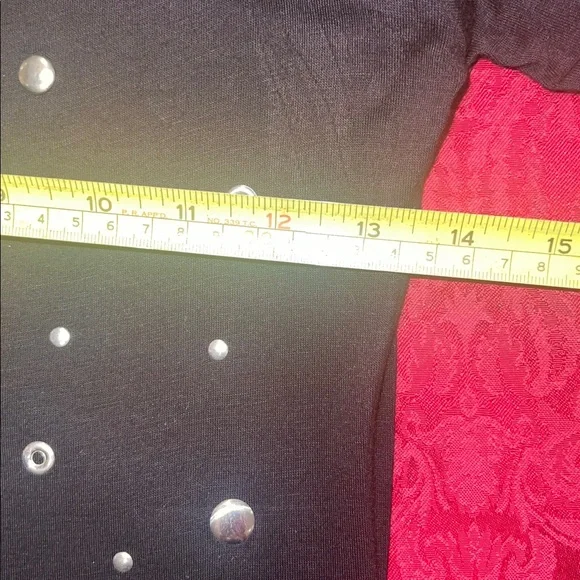 Sexy Black Dress with Cold Shoulder and lots of Silver Studs - Picture 6 of 6